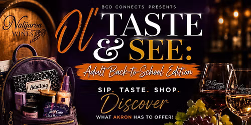 Ol\u2019 Taste & See: Adult Back-to-School Edition