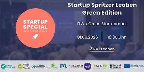 Startup Spritzer Leoben; Green Edition \/ ITW x JTF Green Startupmark
