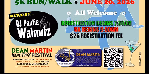Dean Martin Hometown Festival Dino Dash 5K