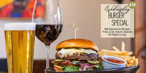 \ud83c\udf54 BURGER SPECIAL WEDNESDAY \ud83c\udf54