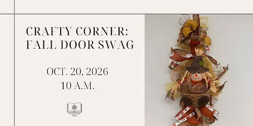 Crafty Corner: Fall Door Swag
