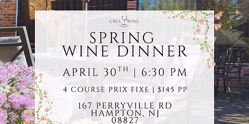 Spring Wine Dinner
