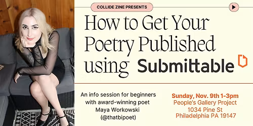 How to Get Your Poetry Published: An Info Session for Beginners