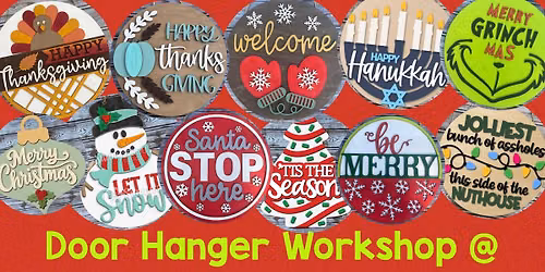 Holiday Door Hanger Workshop at Green Valley Brewing Co.