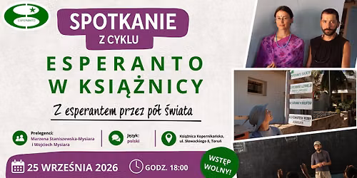 Esperanto w Ksi\u0105\u017cnicy: "Z esperantem przez p\u00f3\u0142 \u015bwiata"