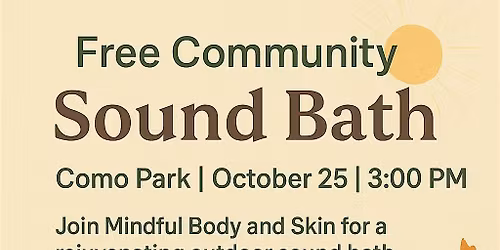 Fall Reset: A Free Community Sound Bath at Como Park