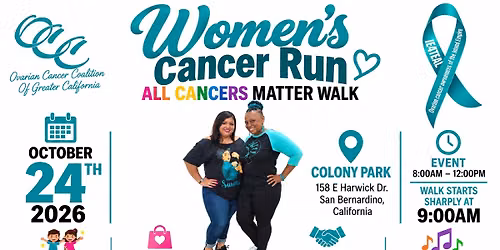 Women\u2019s Cancer Run- All Cancers Matter Walk