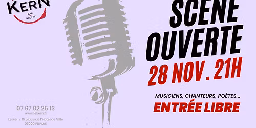\ud83c\udfa4 Sc\u00e8ne Ouverte au Kern \ud83c\udfad
