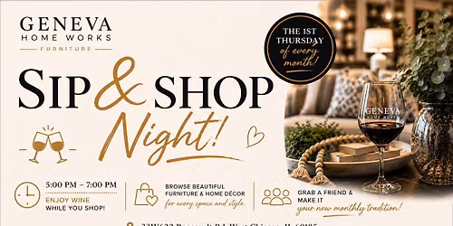 1st Thursdays Sip & Shop Night