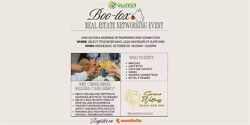 Boo-tox Real Estate Networking Event