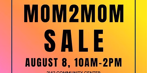 mom2mom sale