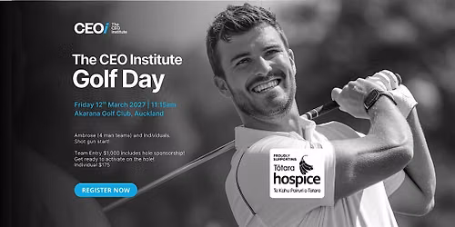 The CEO Institute NZ Golf Day 2027