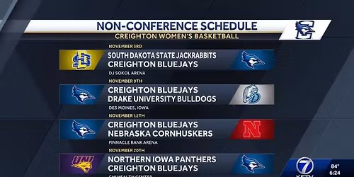 Creighton Bluejays Women's Basketball vs. Northern Iowa Panthers
