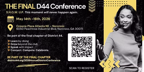 District 44 Annual Conference (Thurs. - Virtual; Fri & Sat - In Person)