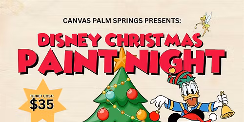 Disney Christmas Paint Night - Canvas Palm Springs