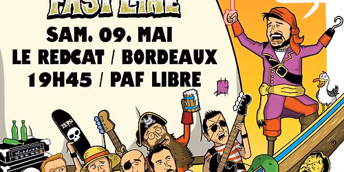 Melodic punk rock night \u00e0 Bordeaux w\/ DRAW ME A BUTT + NOTHING FOR FREE + FAST LANE 