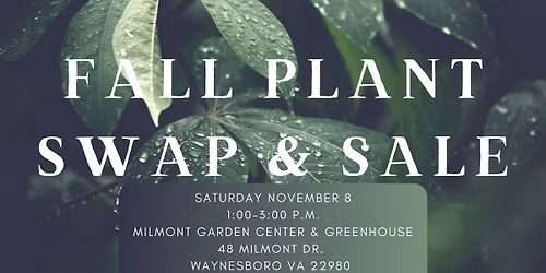 Fall Plant Swap & Sale