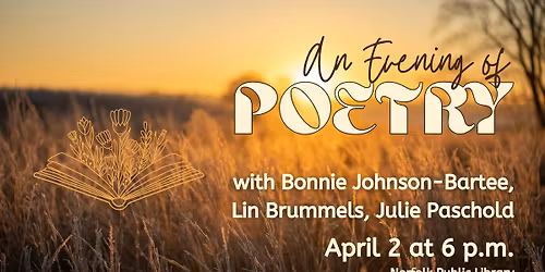 An Evening of Poetry with Bonnie Johnson-Bartee, Lin Brummels, and Julie Paschold