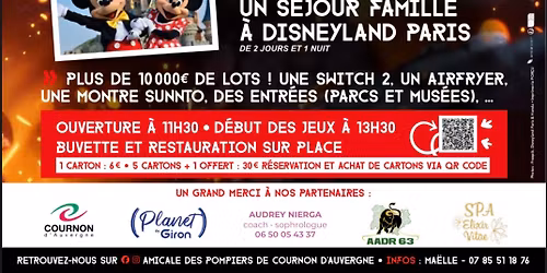 Loto Amicale des pompiers de Cournon 