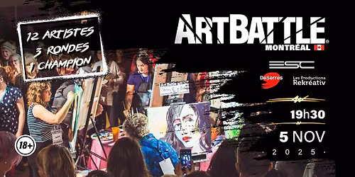 Art Battle Montr\u00e9al -  5 Novembre, 2025