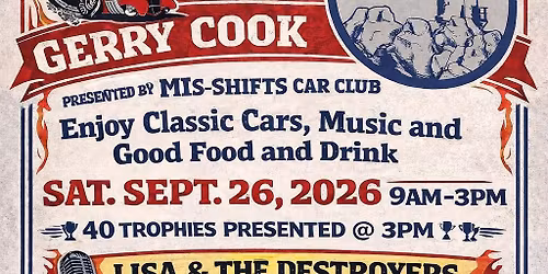 Honoring Gerry Cook @ On The Rocks Car Show