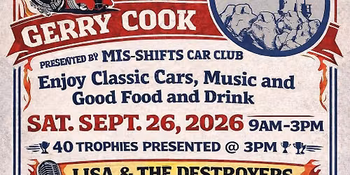 Honoring Gerry Cook @ On The Rocks Car Show