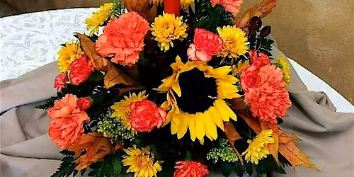 Thanksgiving Fresh Flower Arrangement for kids