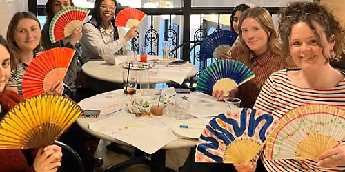 Paper Fan Painting Social Night by Whereabouts MCR