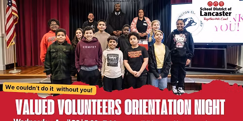 Valued Volunteers Orientation Night 