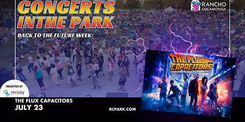 Concerts in the Park - The Flux Capacitors: July 23