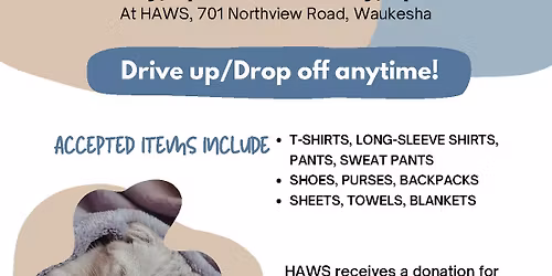 Friends of HAWS Spring Clothing Drive
