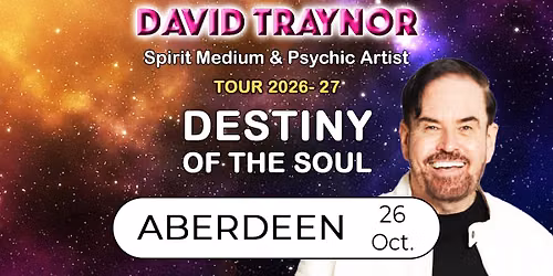 A fun evening of mediumship & psychic art in Aberdeen, Scotland with David Traynor.