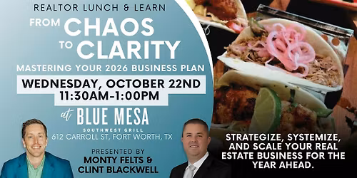 From Chaos to Clarity: Mastering Your 2026 Business Plan (Lunch & Learn)