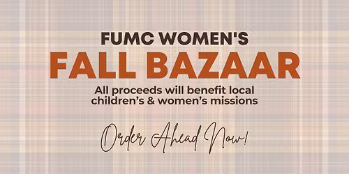 Fall Bazaar for Missions