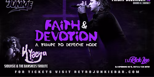 Depeche Mode + Siouxsie & The Banshees Tributes... LIVE @ Retro Junkie!