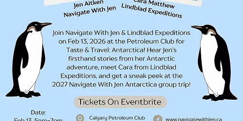 Taste & Travel: Antarctica Adventure Night \u2744\ufe0f