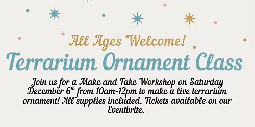Terrarium Ornament Class