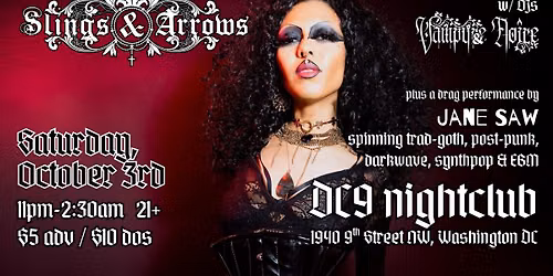 SLINGS & ARROWS - October 2026