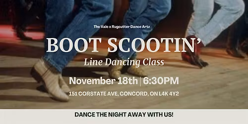 Boot Scootin' Line Dancing Event