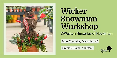 Wicker Snowman Workshop