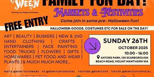 HALLOWEEN FAMILY FUN DAY MARKETS by BeWitchy