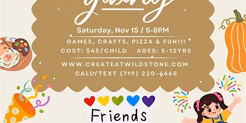 Wildstone Ceramics - Kids Night Out: Friendsgiving