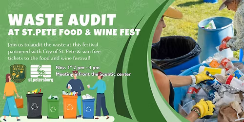 Waste Audit at St. Pete Food & Wine Fest