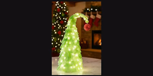 Grinchmas Christmas SeaGlass Tree in Vermilion