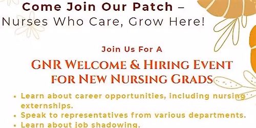 Branson GNR Welcome & Hiring Event for New Nursing Grads