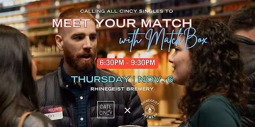 DatesGiving: Meet Your Match (20s & 30s Edition) at Rhinegeist Brewery