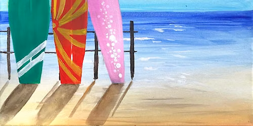TEENAGE EVENT!  Join Brush Party to paint "Waiting for Waves" - Crispy Dosa, Didcot