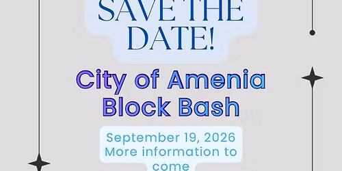 2nd Annual City of Amenia Block Bash