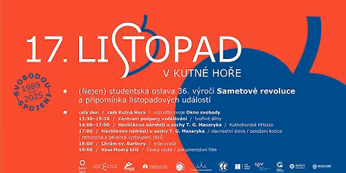 Studentsk\u00e1 oslava 36. v\u00fdro\u010d\u00ed Sametov\u00e9 revoluce a p\u0159ipom\u00ednka listopadov\u00fdch ud\u00e1lost\u00ed