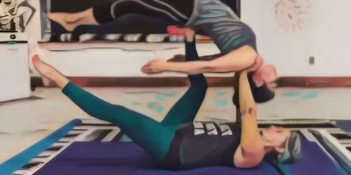 AcroYoga with Jeanne and Jessica